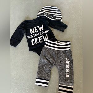 New to the Crew - Little Man Outfit